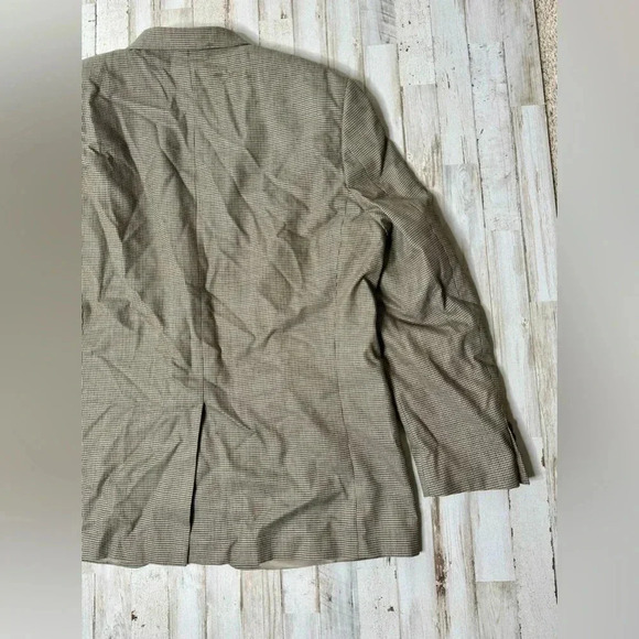 Lauren Ralph Lauren Blazer Jacket Men's 46R Gray Classic Checked - Picture 7 of 11